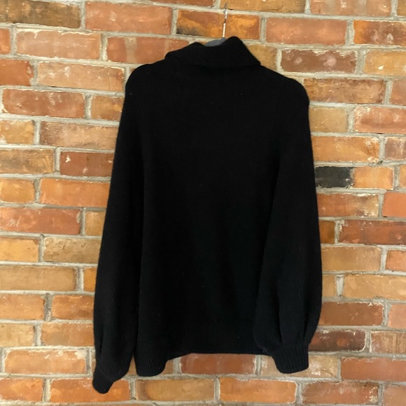 ARITZIA THE GROUP BABATON adichie sweater black turtleneck wool alpaca - Picture 11 of 11